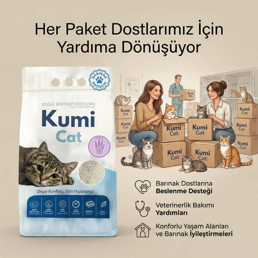 EkoPremium Güçlü Topaklanan - Lavanta - İnce Taneli