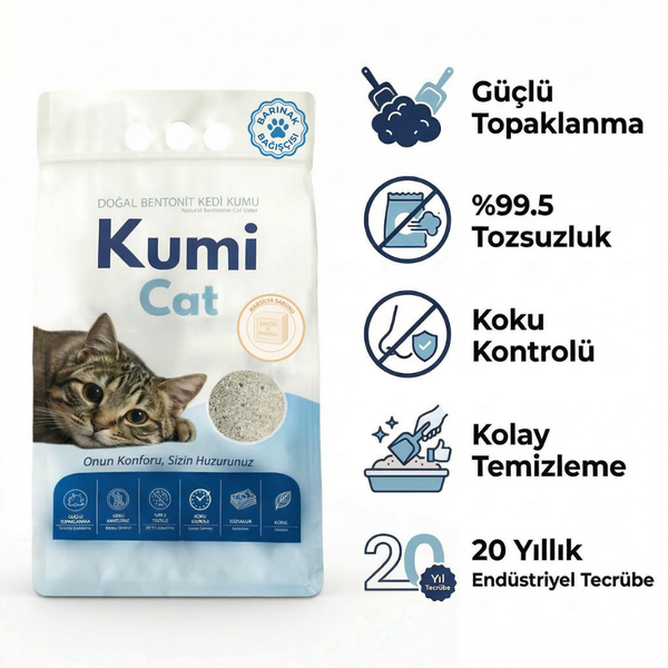 EkoPremium Güçlü Topaklanan - Marsilya Sabunu - İnce Taneli